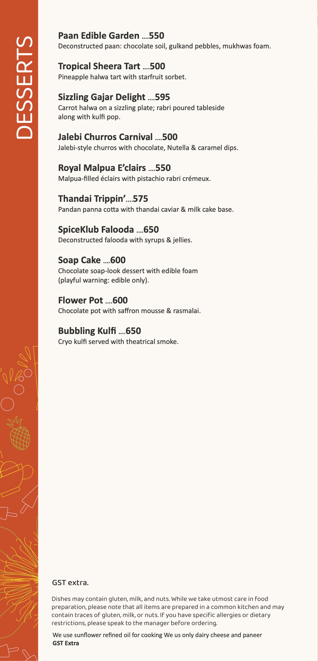 Desserts