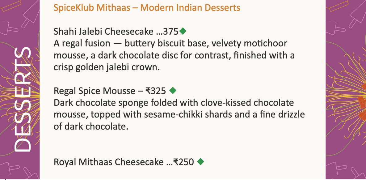 Desserts